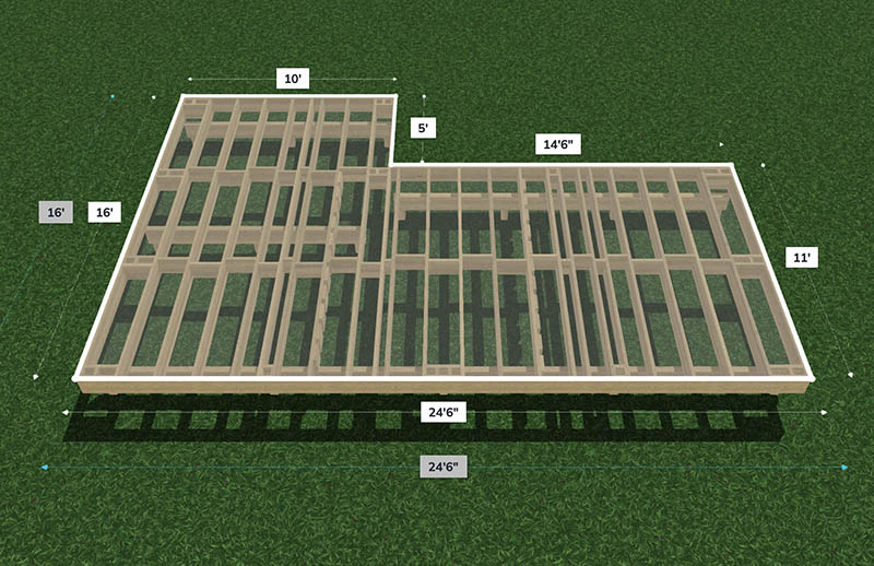 Sketch for a Deck Permit