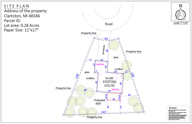 Site Plan For Deck Permit