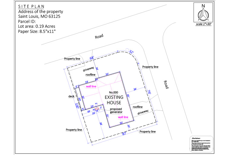 Site Plan For Generator Permit