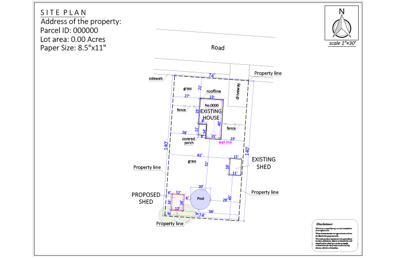 Site Plan For Shed Permit