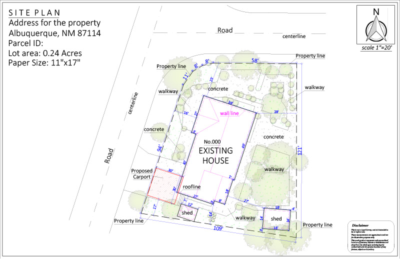 Site Plan for Hoa Permit