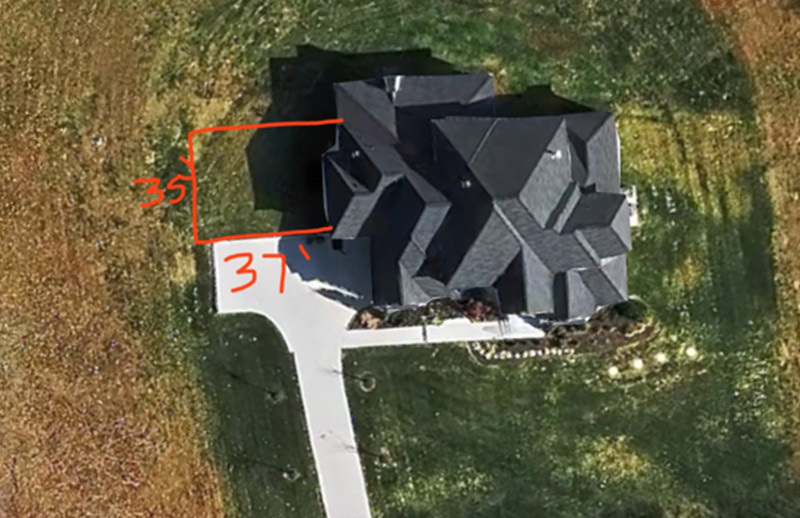 Sketch for construction permit