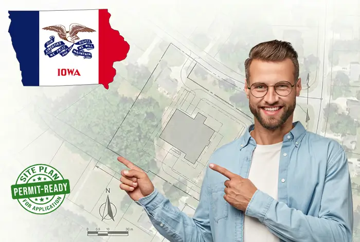 Order an Iowa site plan or plot plan online