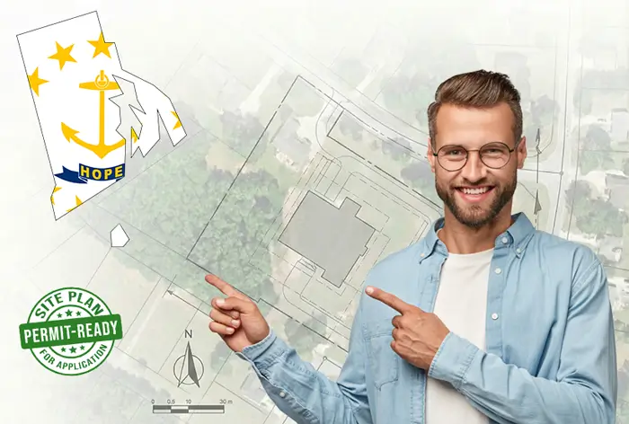 Order a Rhode Island site plan or plot plan online