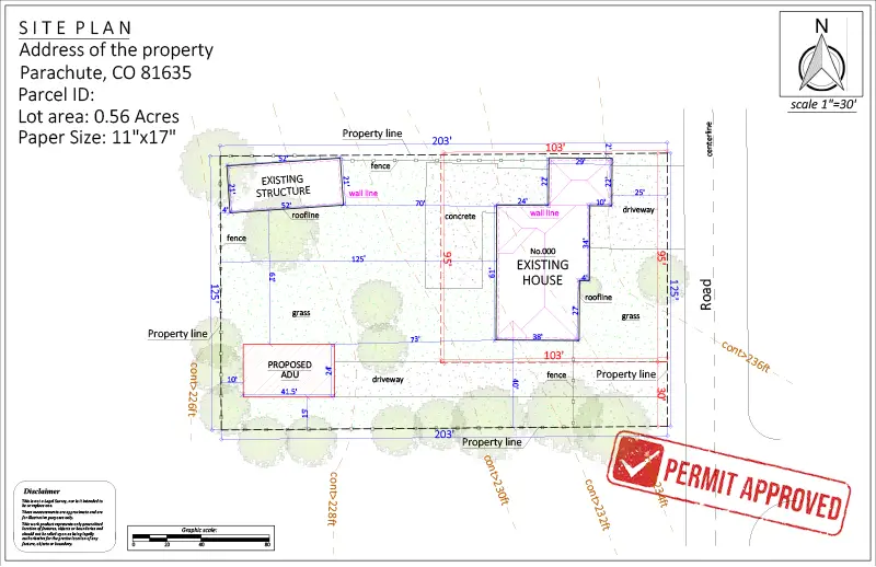 Site Plan for ADU Permit