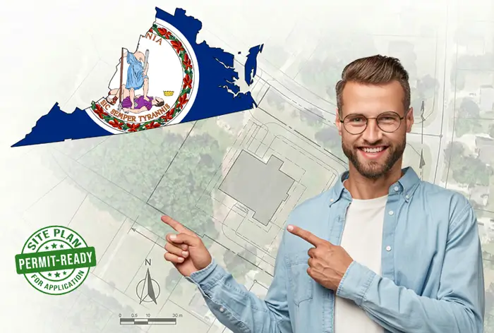 Order a Virginia site plan or plot plan online