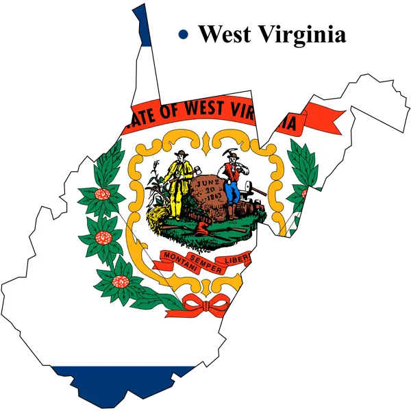 West Virginia state map – we serve all 55 counties
