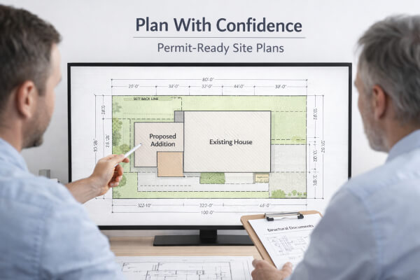 Home addition planning with GetASitePlan Planning your home addition with GetASitePlan