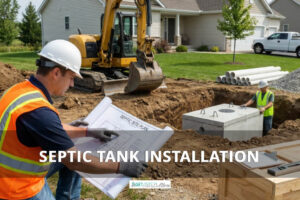 Installation of septic tank