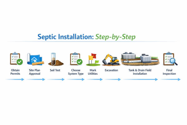 Quick overview of septic tank installation Septic tank installation quick overview