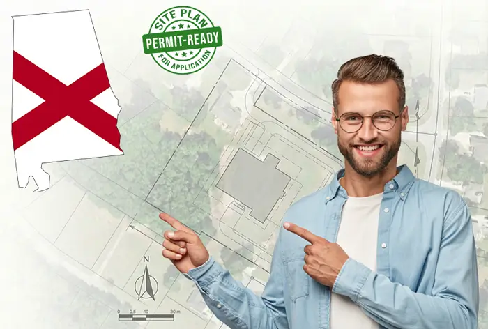 Alabama site plans for permits and HOA - drafted online
