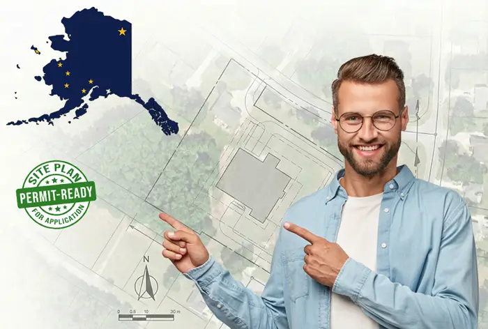 Alaska site plans for permits and HOA - drafted online
