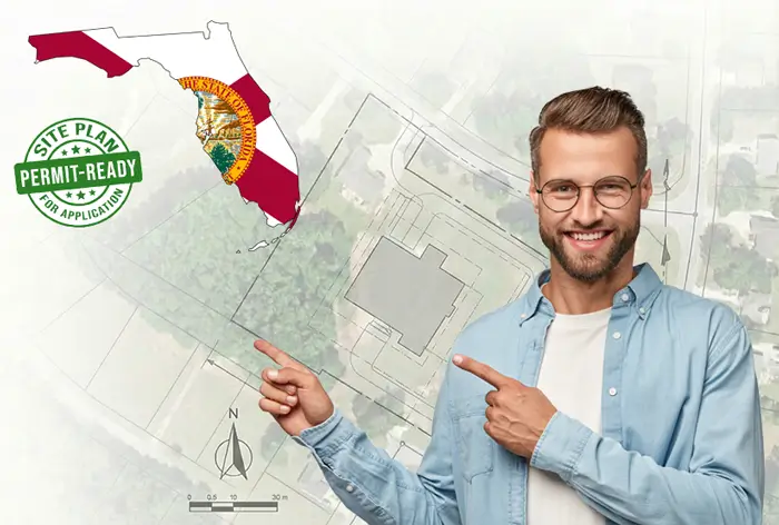 Florida site plans for permits and HOA - drafted online