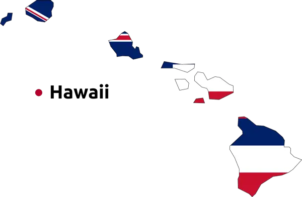 Hawaii state map – we serve all 5 counties