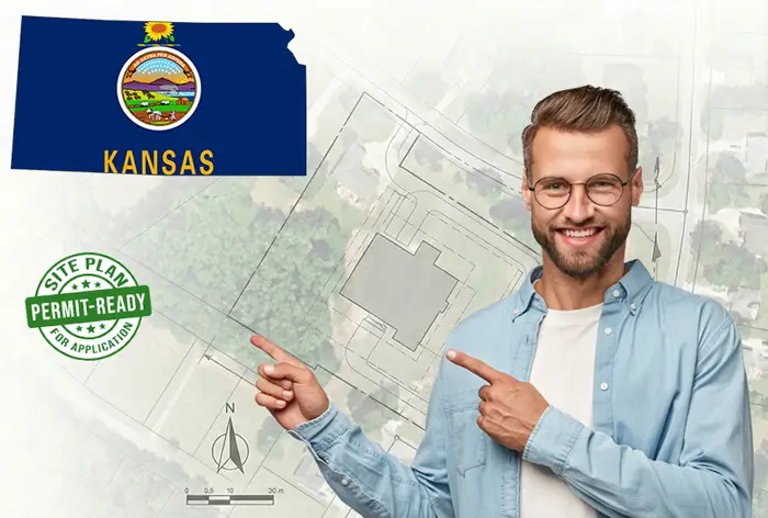 Kansas site plans for permits and HOA - drafted online