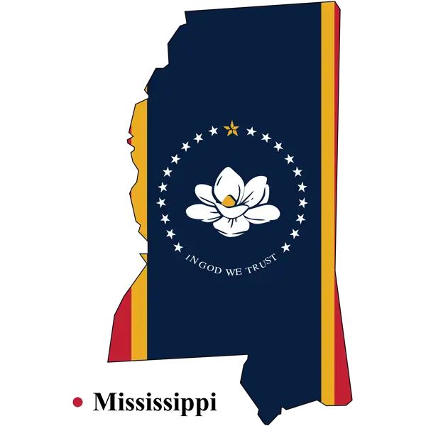 Mississippi state map – we serve all 82 counties