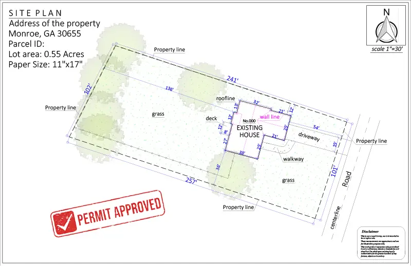 Site Plan For Deck Permit