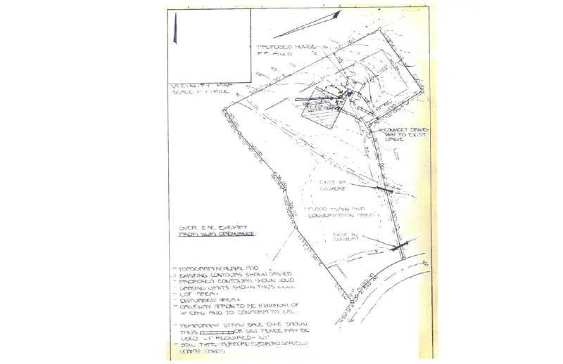 Sketch for a Septic and Well Permit