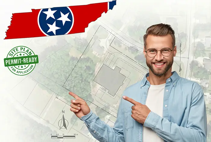 Tennessee site plans for permits and HOA - drafted online