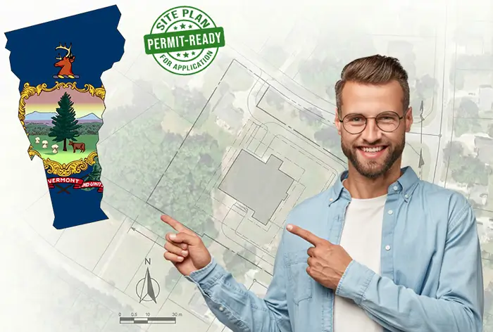 Vermont site plans for permits and HOA - drafted online