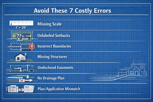 Site plan costly errors