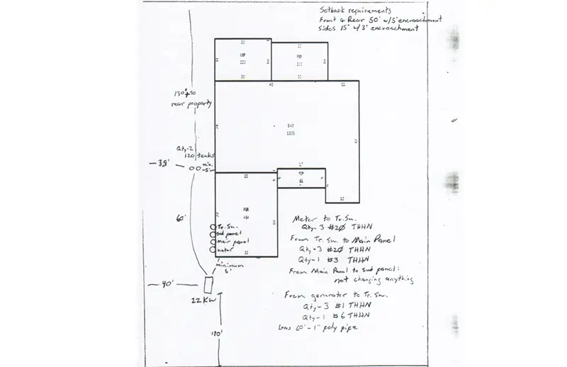 sketch for generator permit
