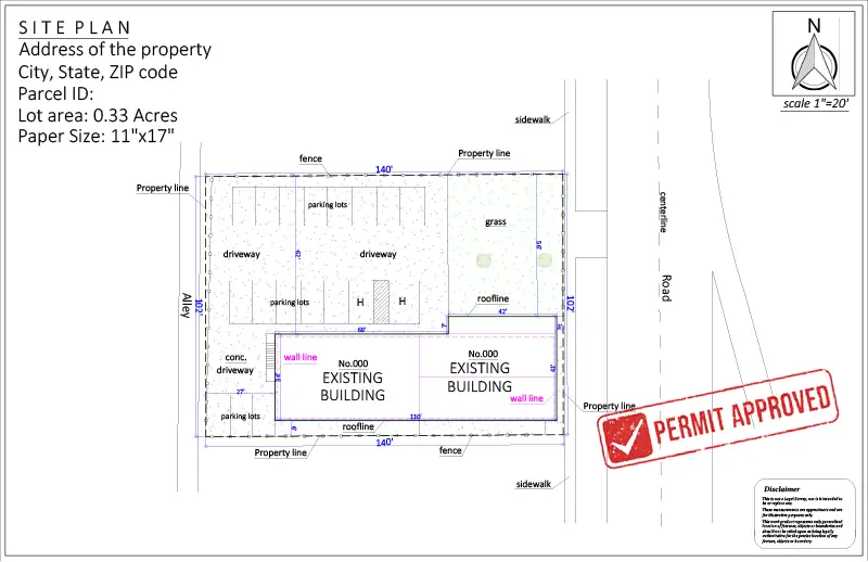 Site Plan For Driveway Permit