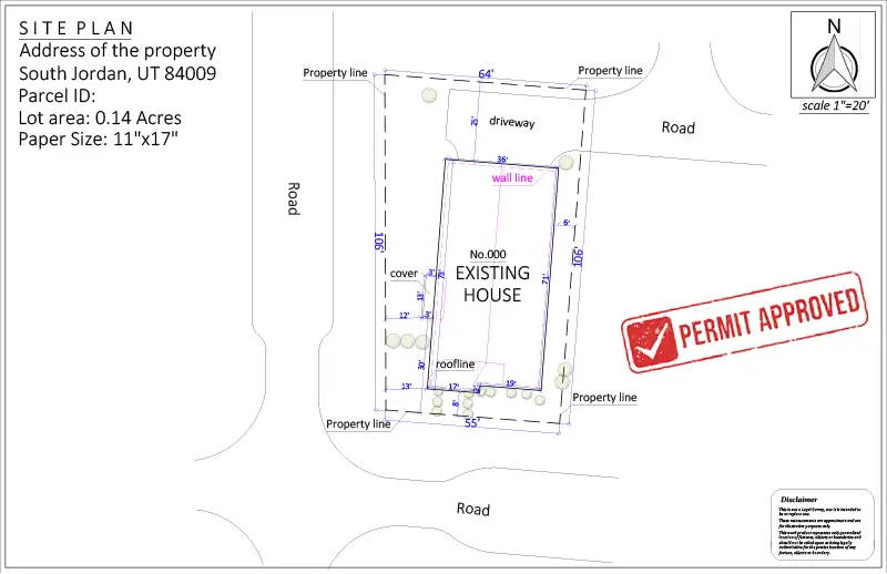 Site Plan For Hoa Landscaping Permit