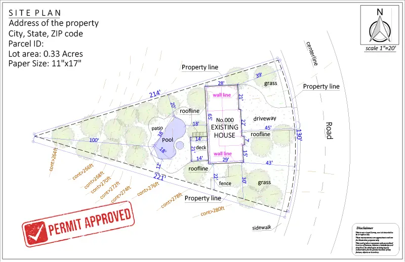 Site Plan For Hoa Permit