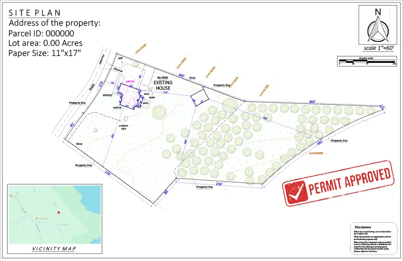 Site Plan For Swimming Pool Permit
