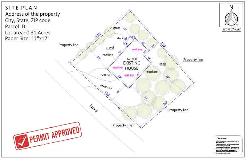 Site Plan for an HOA Permit