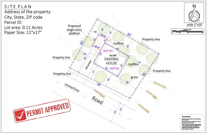 Site Plan for a Construction Permit