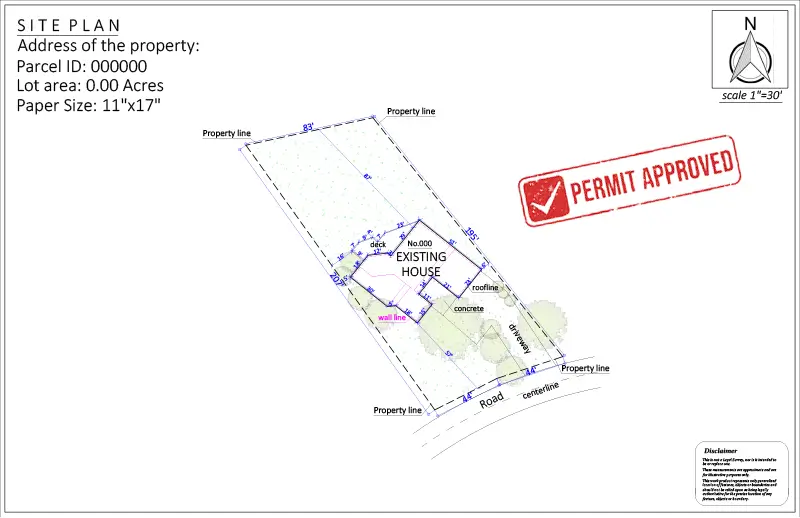 Site Plan for a Short-Term Rental Permit